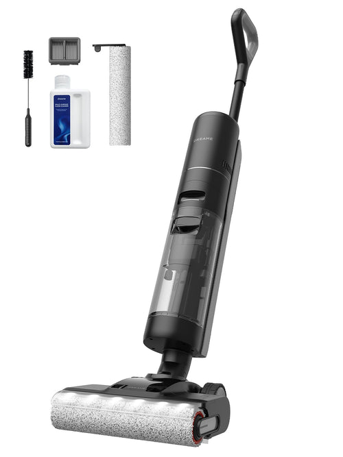 DREAME H13 Pro Wet Dry Vacuum Cleaner, Smart Floor Cleaner Vacuum Mop for Hard Floors, 140°F Brush Wash, Hot Air & Dual Rotation Self-Cleaning, GlideWheel™ Power System, Great for Sticky Messes