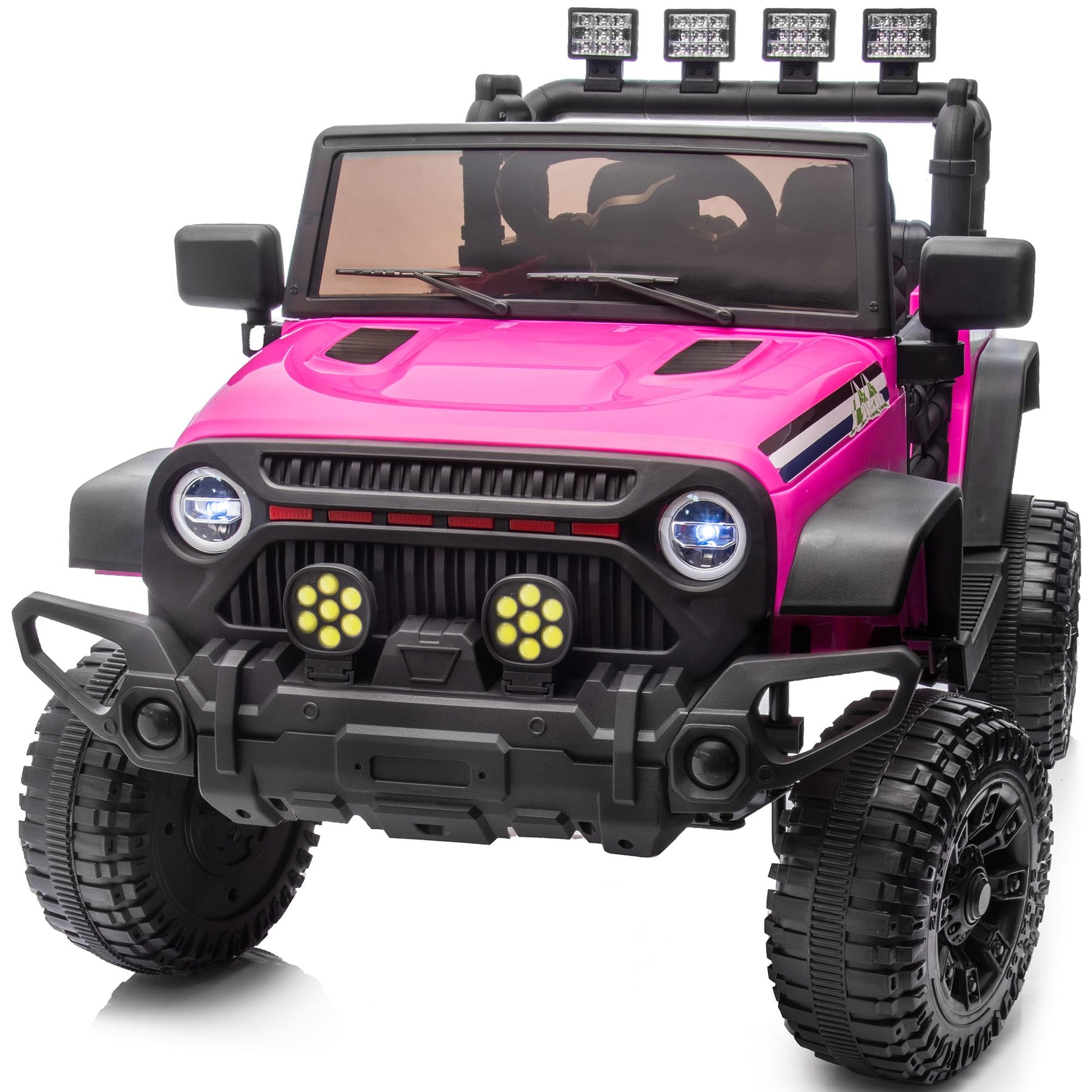 Hikiddo 24V Kids Ride on Car, Kids Electric Vehicles Car Ride on Toy Truck for Toddlers w/Remote Control, 400W Motor - Pink
